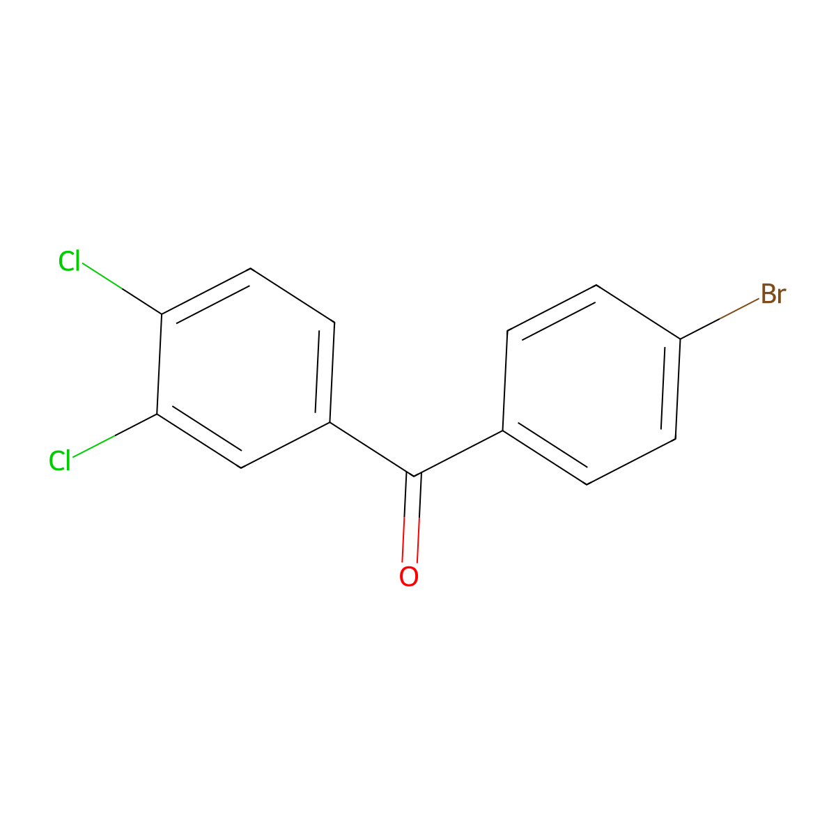 4-Bromo-3',4'-dichlorobenzophenone molecular structure, CAS 844879-06-7