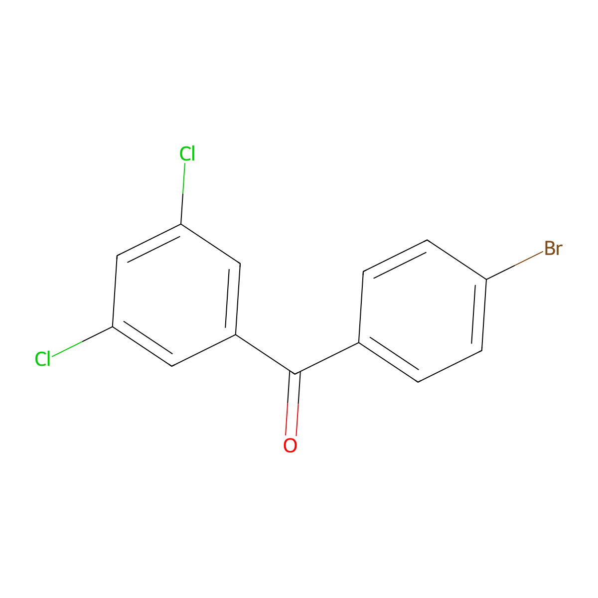 4-Bromo-3',5'-dichlorobenzophenone molecular structure, CAS 844879-09-0