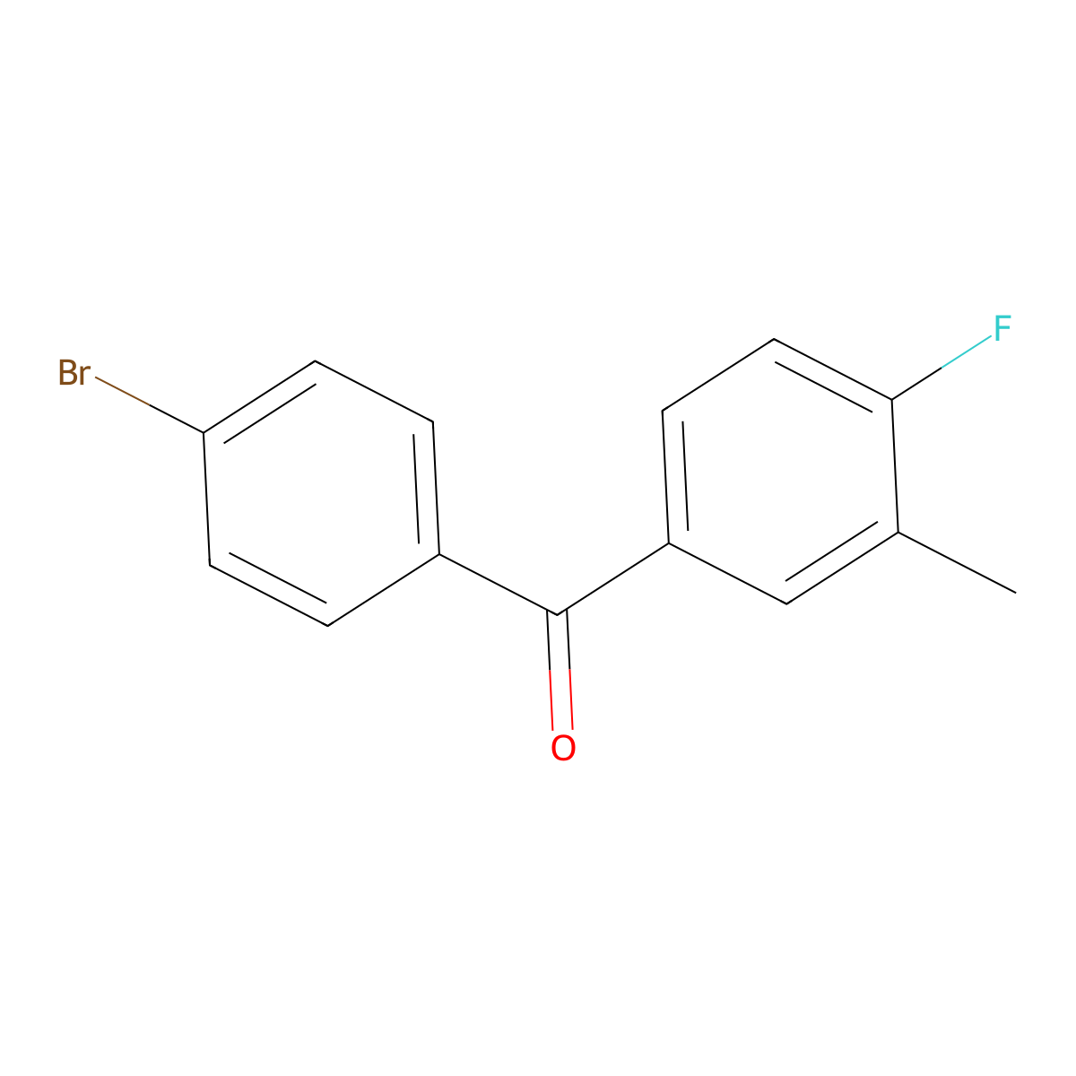 4-Bromo-4'-fluoro-3'-methylbenzophenone molecular structure, CAS 844879-20-5