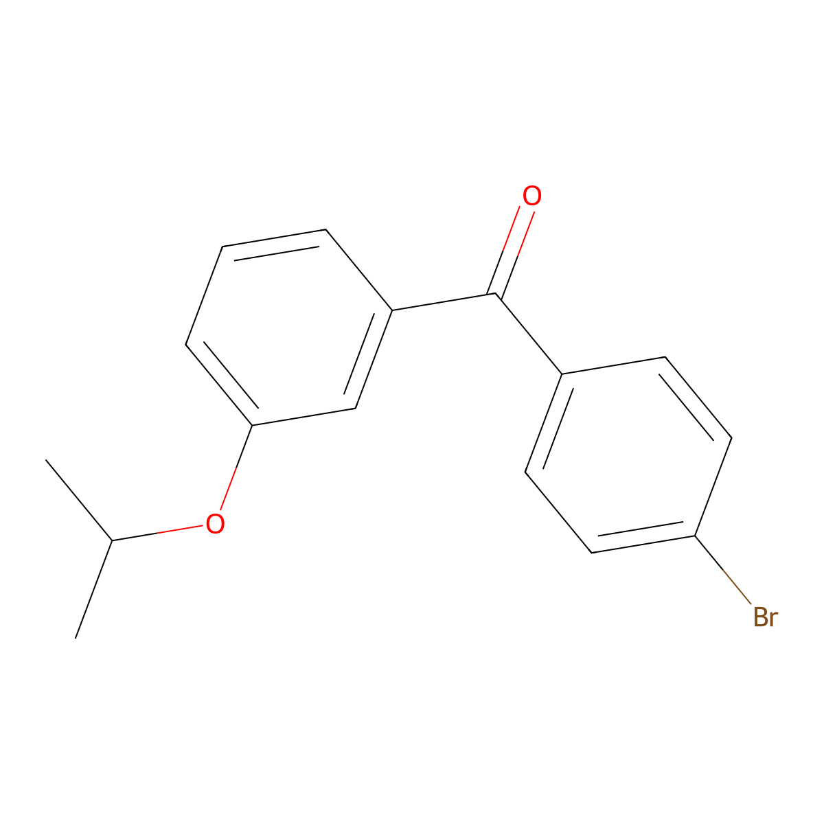(4-Bromophenyl)(3-isopropoxyphenyl)methanone molecular structure, CAS 844879-22-7