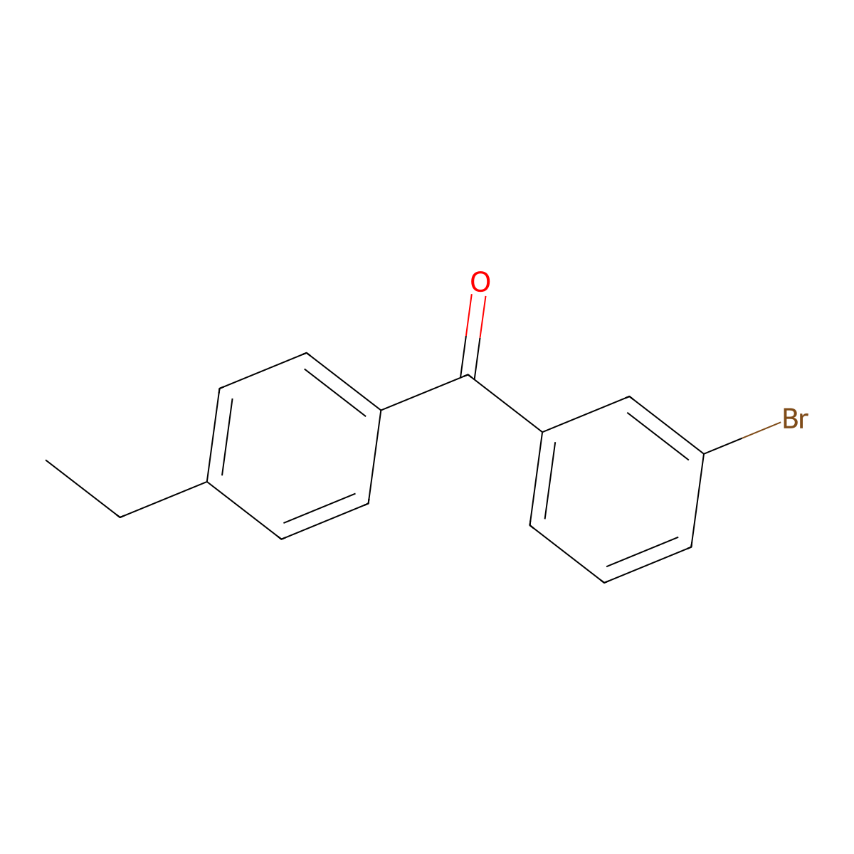3-Bromo-4'-ethylbenzophenone molecular structure, CAS 844879-29-4