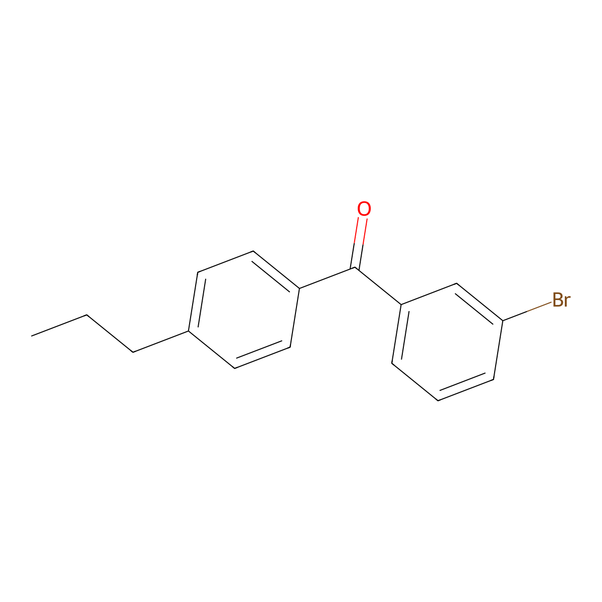 3-Bromo-4'-n-propylbenzophenone molecular structure, CAS 844879-31-8