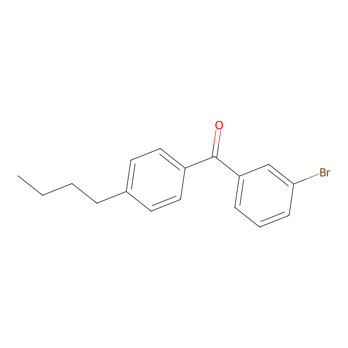 3-Bromo-4'-n-butylbenzophenone molecular structure, CAS 844879-33-0