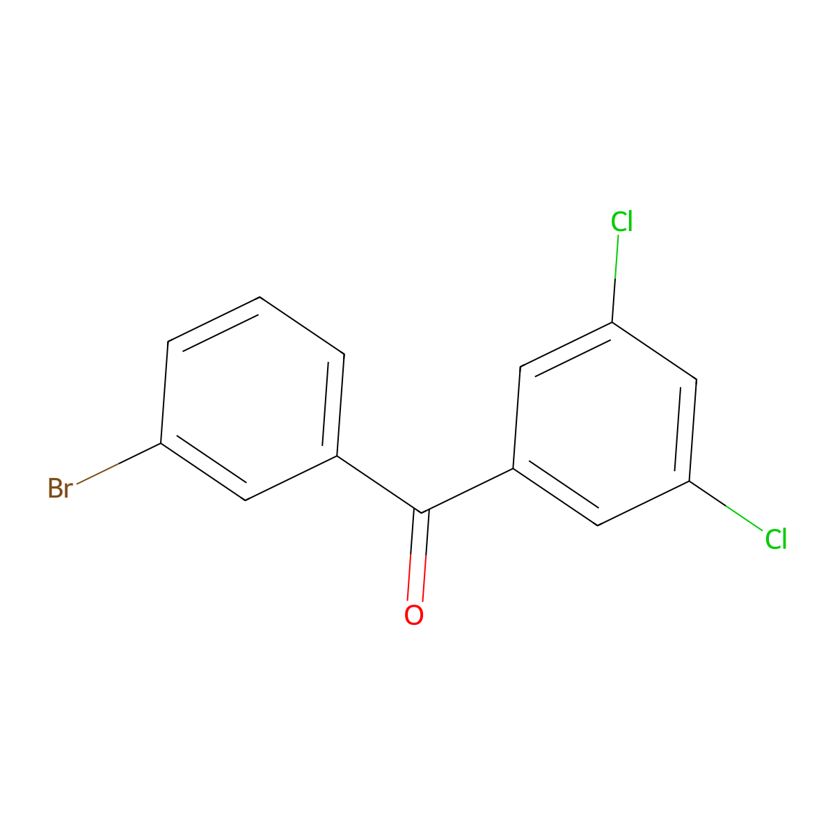3-Bromo-3',5'-dichlorobenzophenone molecular structure, CAS 844879-42-1