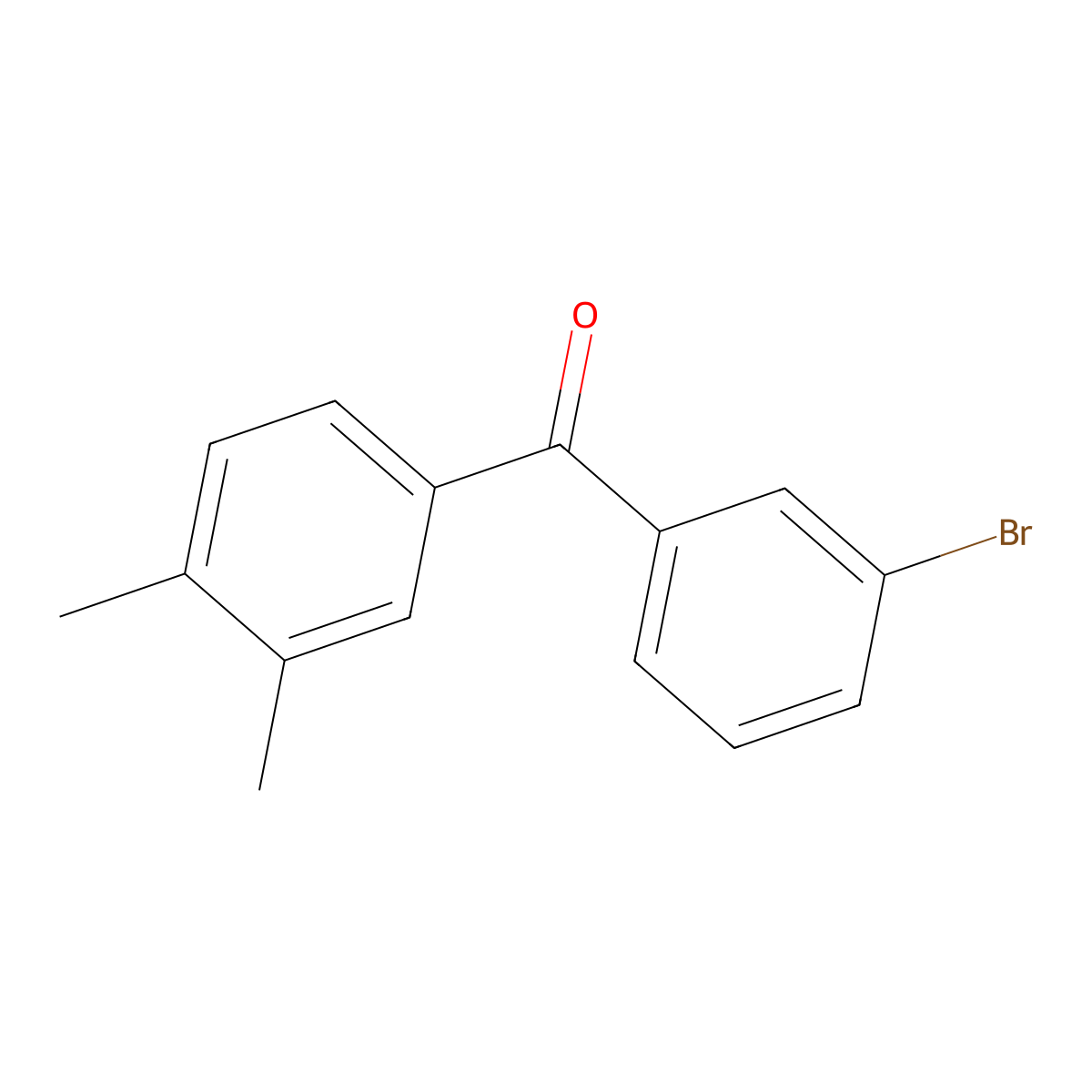 3-Bromo-3',4'-dimethylbenzophenone molecular structure, CAS 844879-49-8