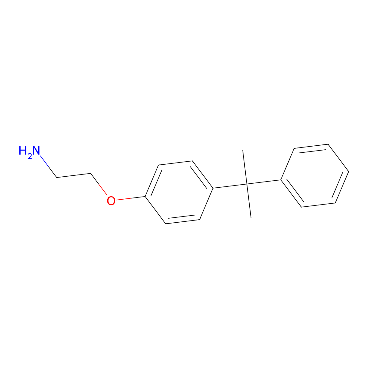 2-[4-(2-Phenylpropan-2-yl)phenoxy]ethanamine molecular structure, CAS 844881-90-9