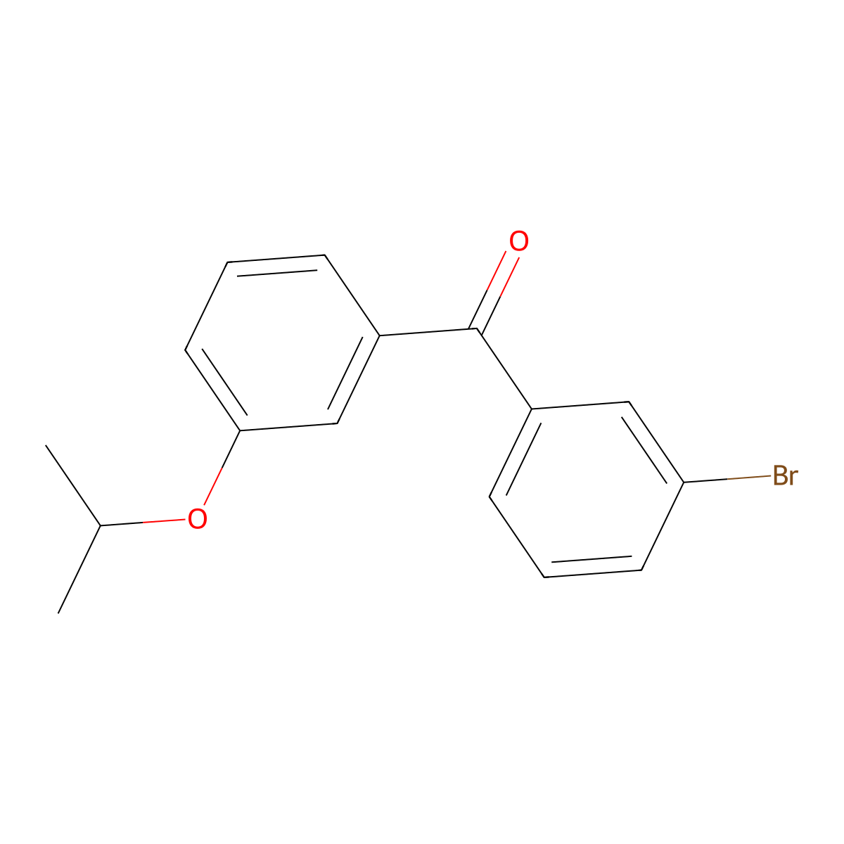 (3-Bromophenyl)(3-isopropoxyphenyl)methanone molecular structure, CAS 844884-91-9