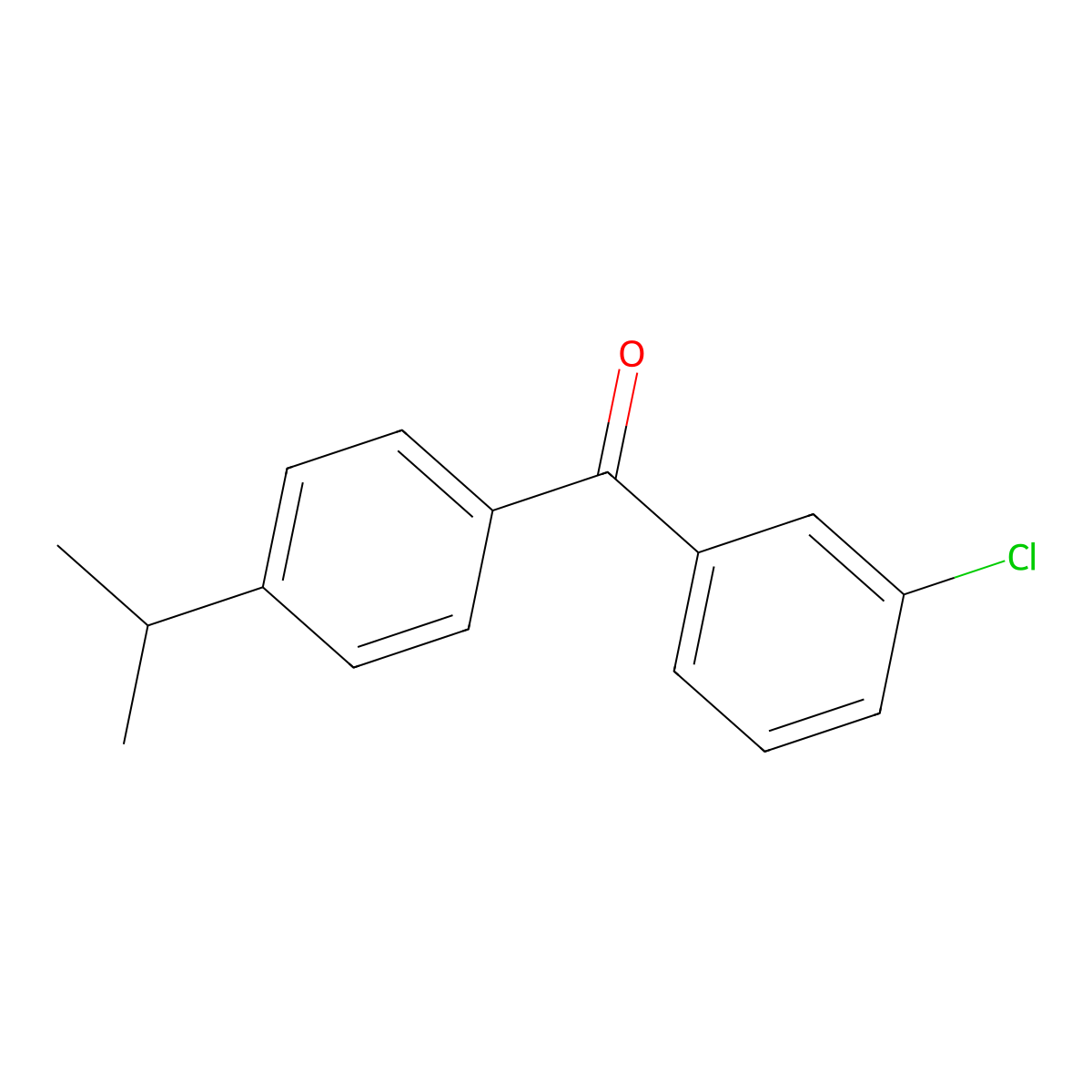 3-Chloro-4'-iso-propylbenzophenone molecular structure, CAS 844884-92-0