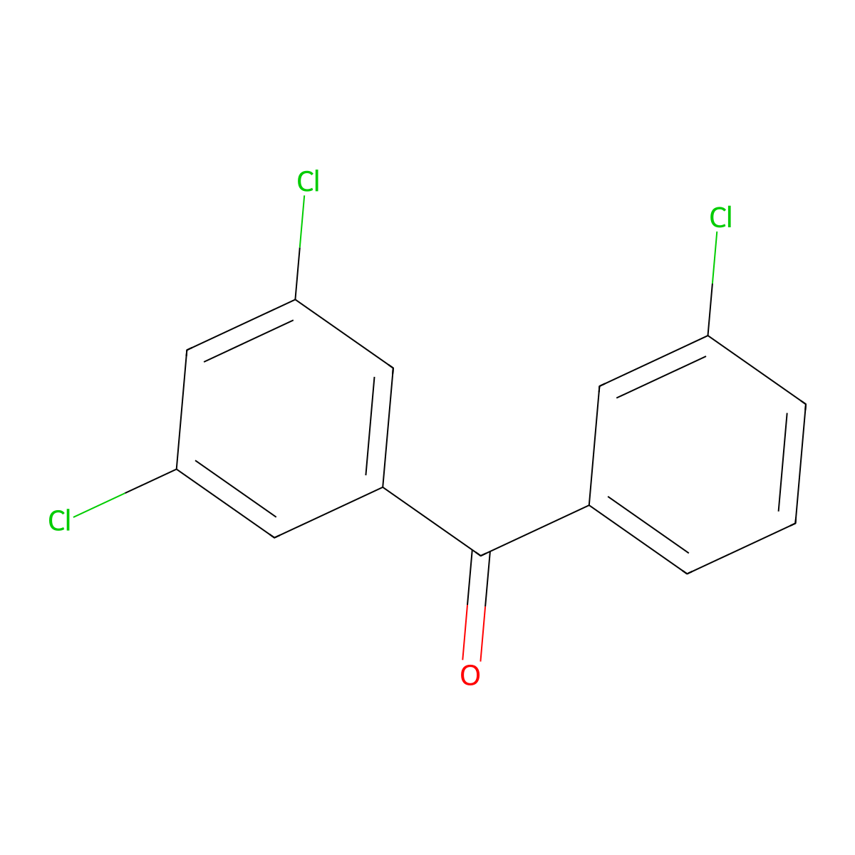 3,3',5'-Trichlorobenzophenone molecular structure, CAS 844884-95-3