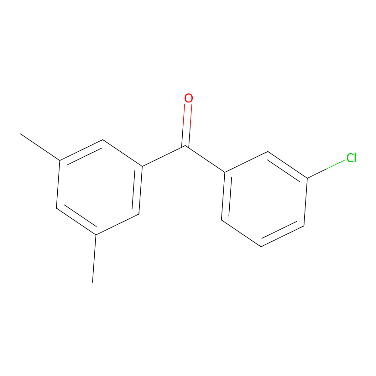 3-Chloro-3',5'-dimethylbenzophenone molecular structure, CAS 844884-98-6