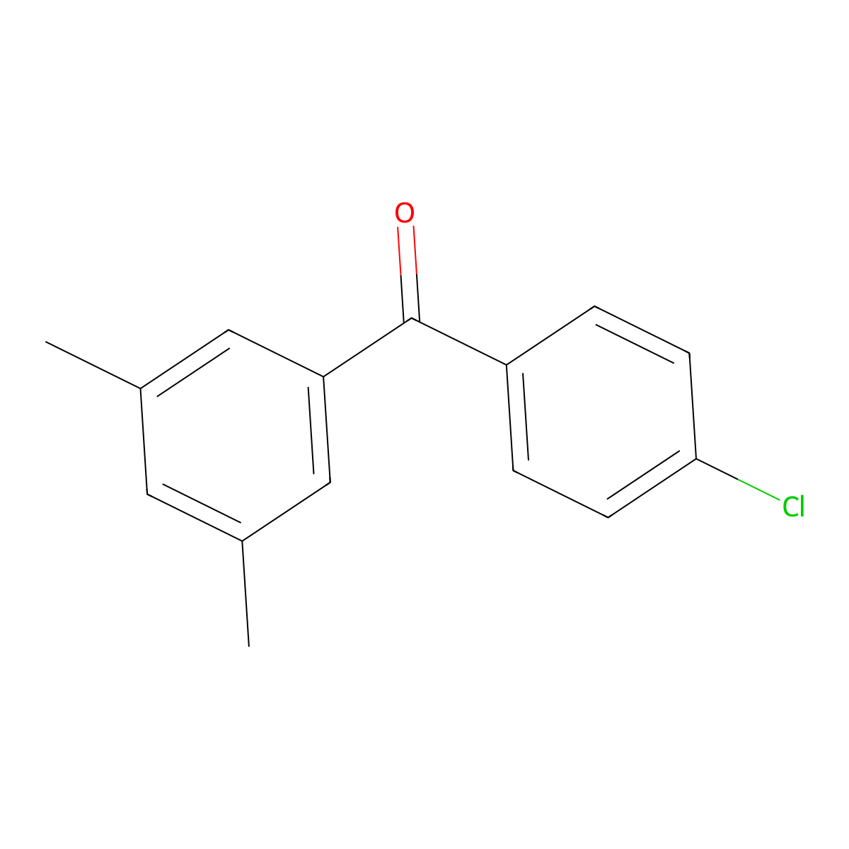 4-Chloro-3',5'-dimethylbenzophenone molecular structure, CAS 844885-03-6