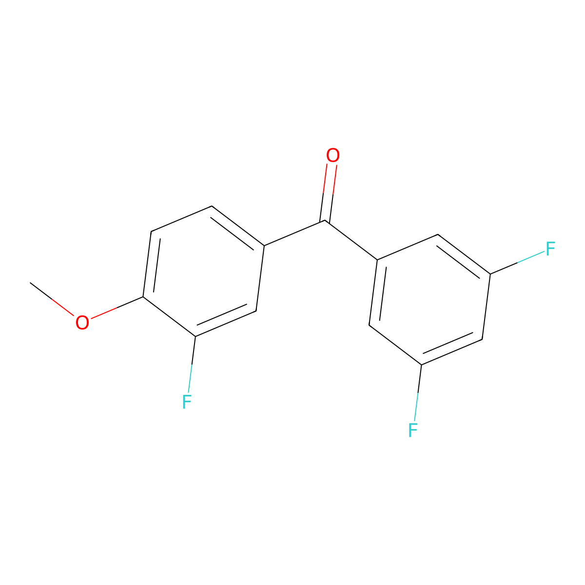 4-Methoxy-3,3',5'-trifluorobenzophenone molecular structure, CAS 844885-14-9