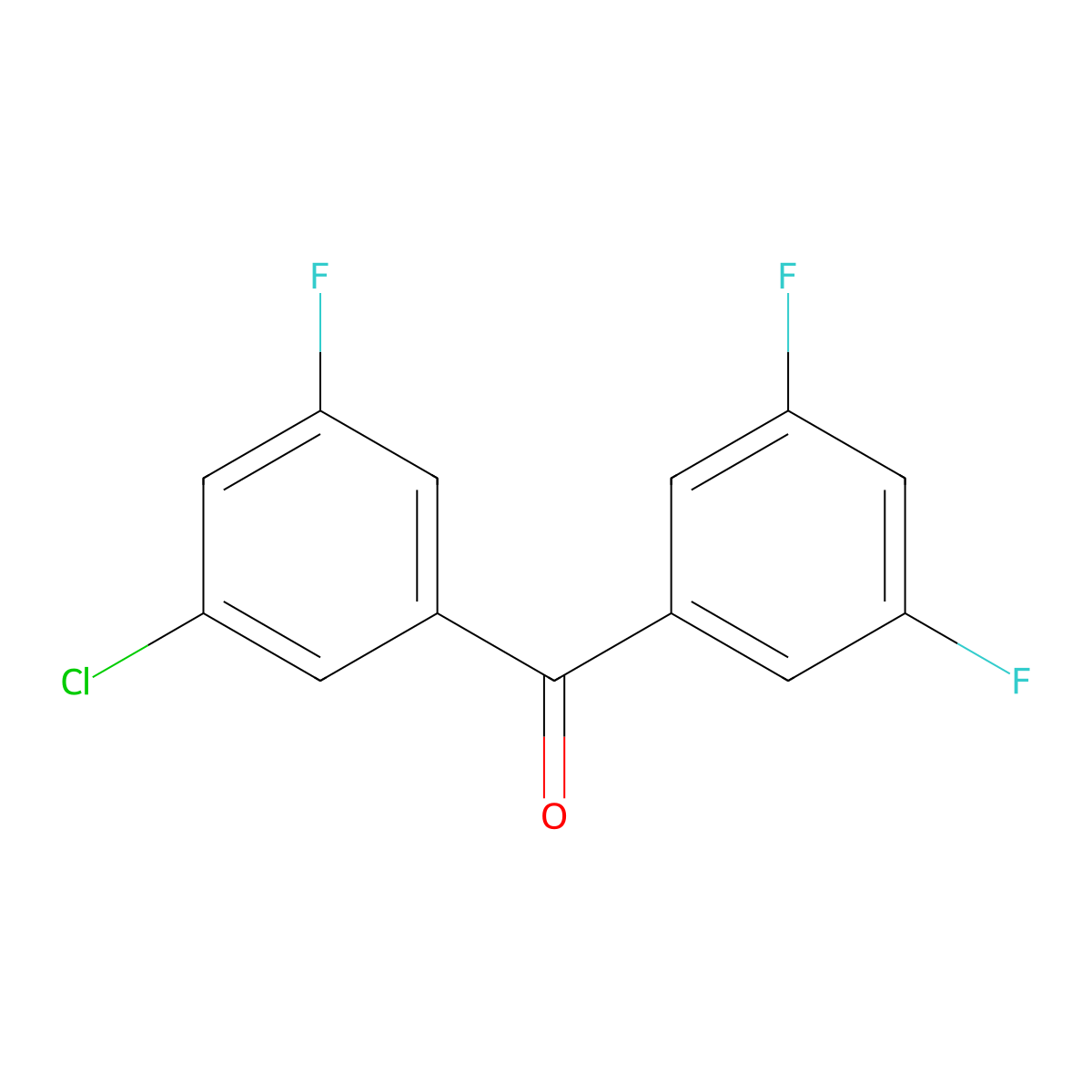 3-Chloro-3',5,5'-trifluorobenzophenone molecular structure, CAS 844885-18-3