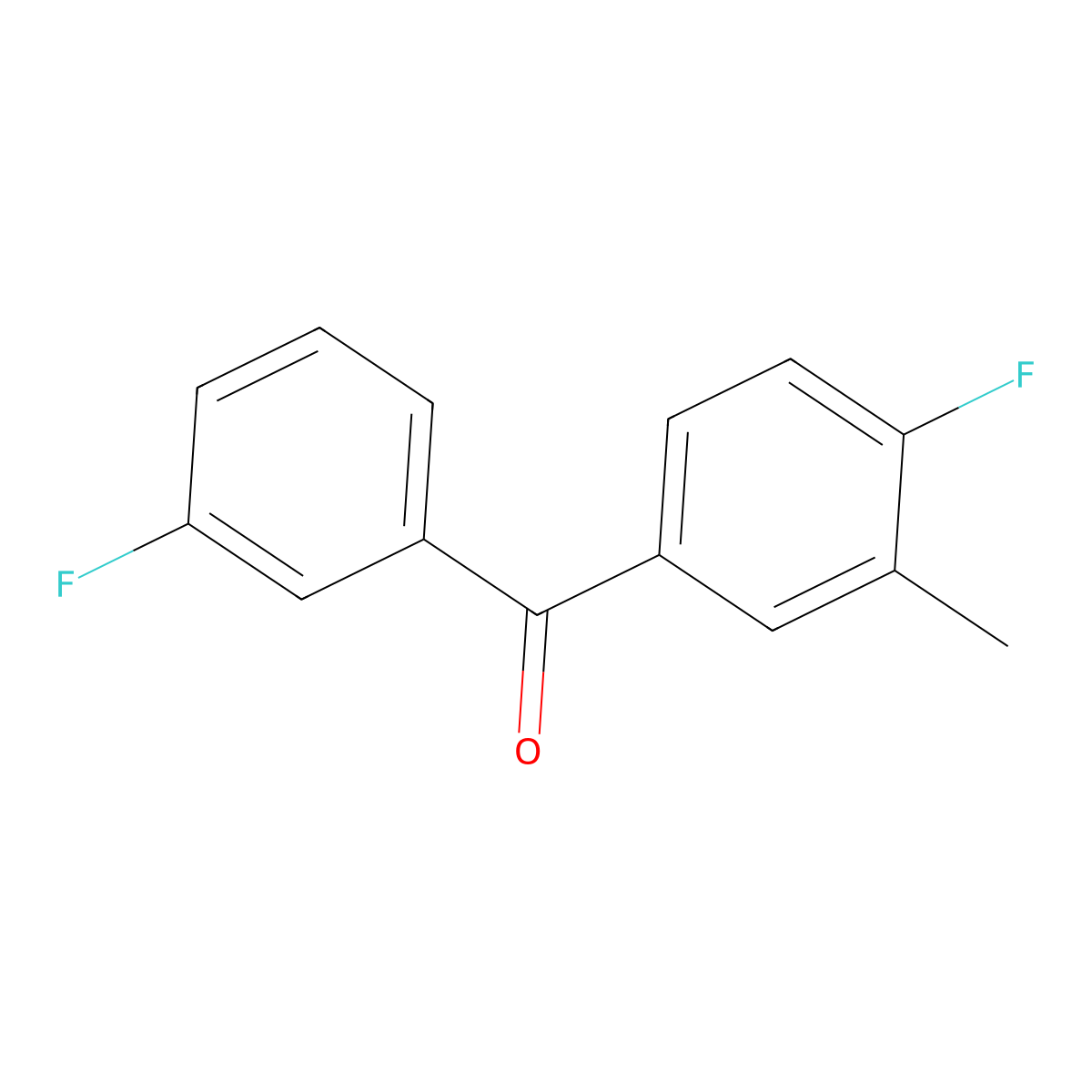 3,4'-Difluoro-3'-methylbenzophenone molecular structure, CAS 844885-38-7