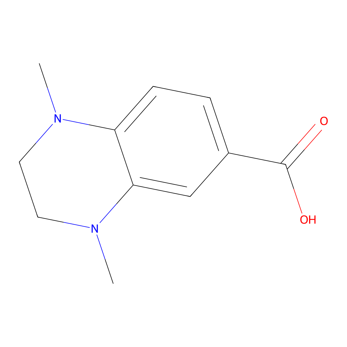 1,4-Dimethyl-1,2,3,4-tetrahydroquinoxaline-6-carboxylic acid molecular structure, CAS 844891-14-1