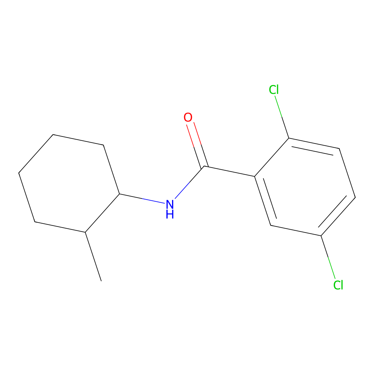 2,5-Dichloro-n-(2-methylcyclohexyl)benzamide molecular structure, CAS 844900-90-9
