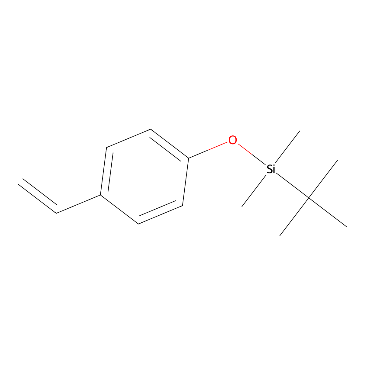 4-(Tert-butyldimethylsiloxy)styrene molecular structure, CAS 84494-81-5