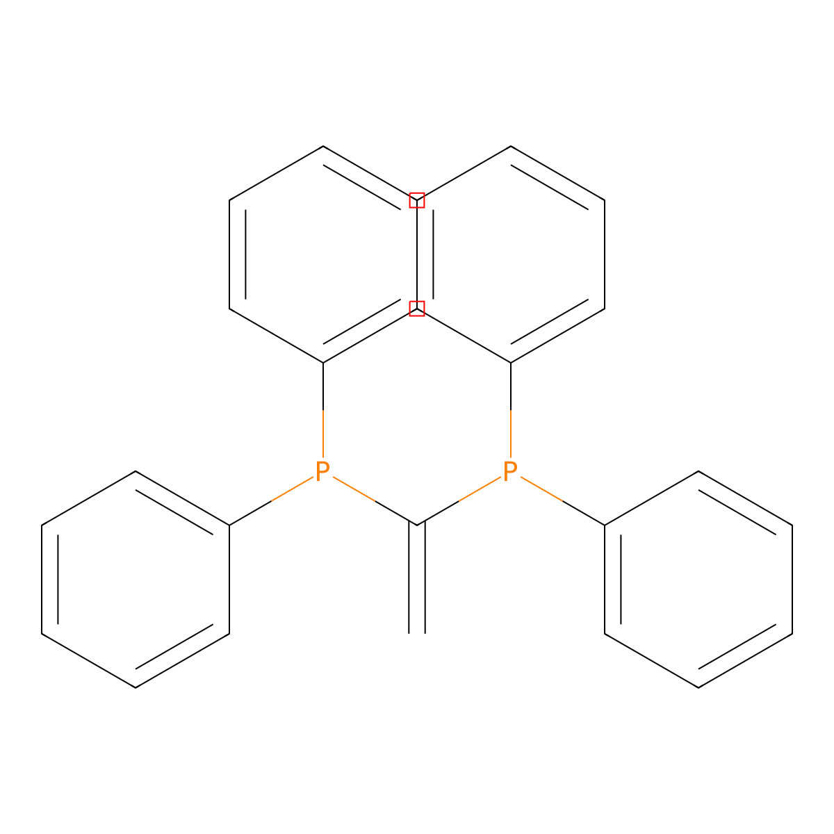 1,1-Bis(diphenylphosphino)ethylene molecular structure, CAS 84494-89-3