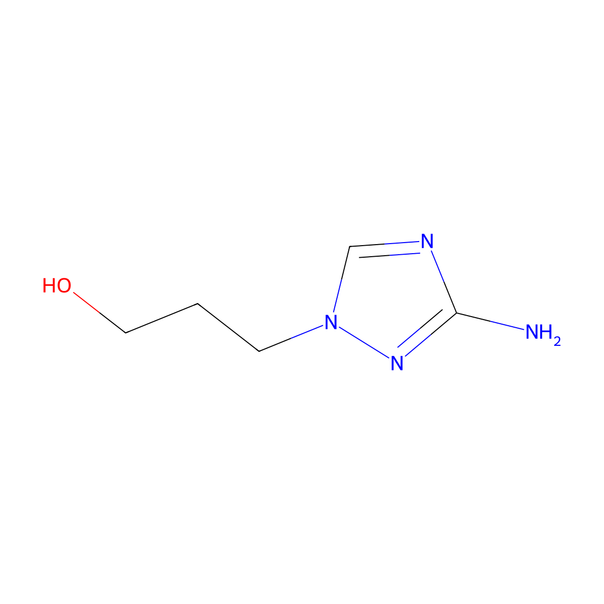 3-(3-Amino-1H-1,2,4-triazol-1-yl)propan-1-ol molecular structure, CAS 84497-77-8
