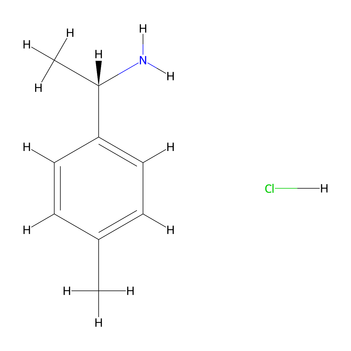 (S)-1-(p-Tolyl)ethanamine hydrochloride molecular structure, CAS 84499-72-9
