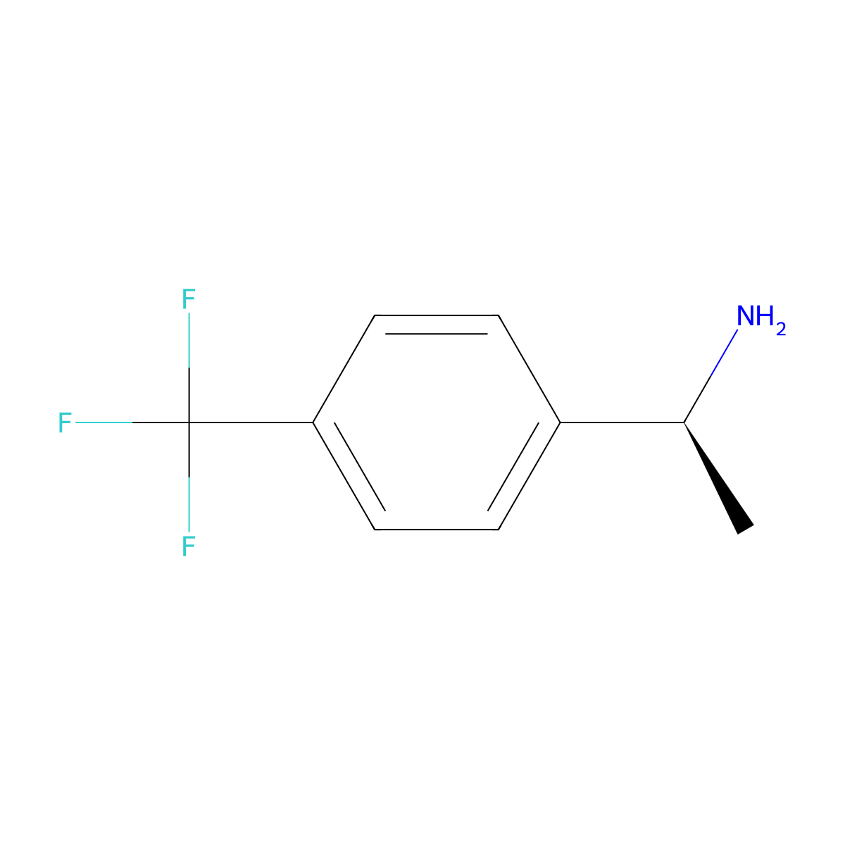 (1S)-1-[4-(Trifluoromethyl)phenyl]ethylamine molecular structure, CAS 84499-73-0
