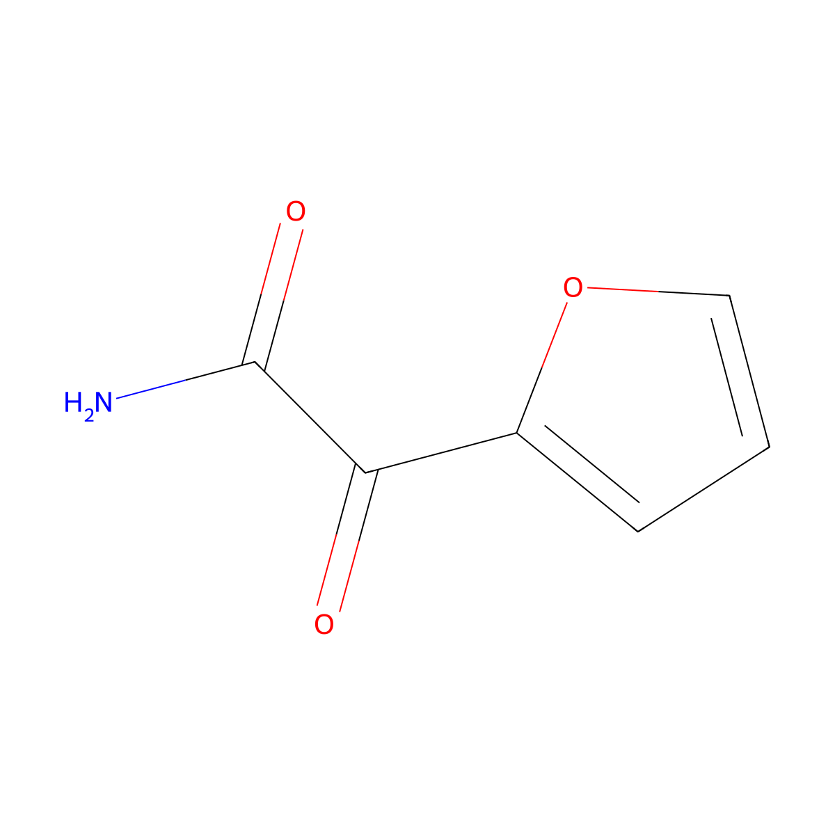 alpha-Oxo-2-furanacetamide molecular structure, CAS 84522-17-8