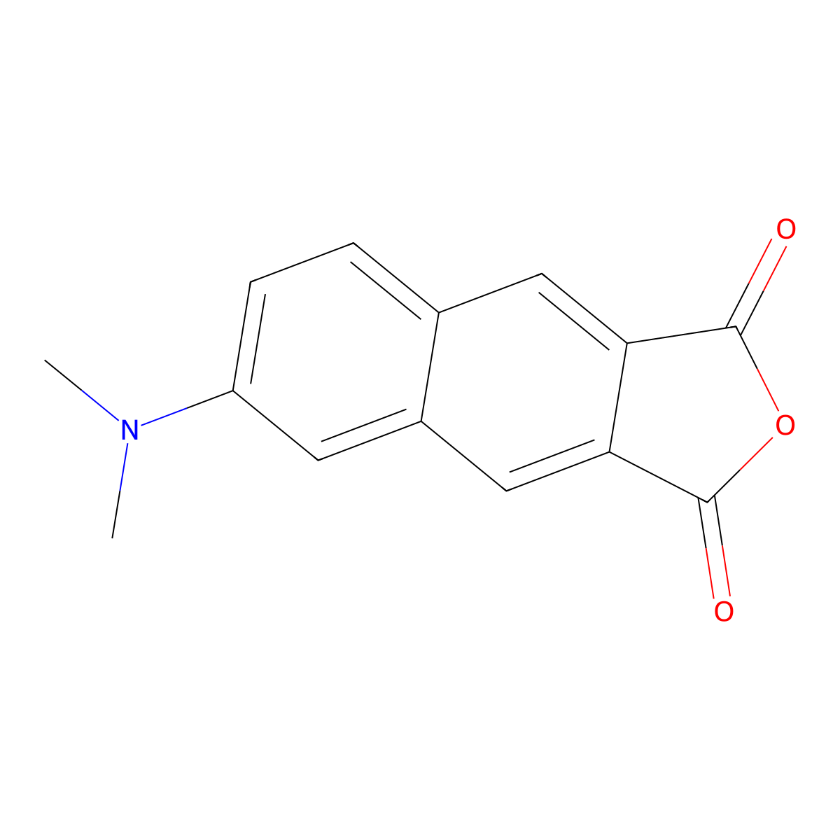 6-(Dimethylamino)naphtho(2,3-c)furan-1,3-dione molecular structure, CAS 845255-77-8