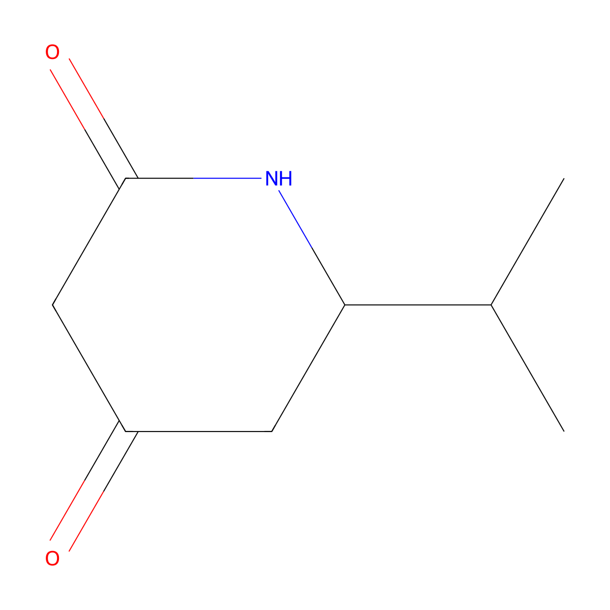 6-(Propan-2-yl)piperidine-2,4-dione molecular structure, CAS 845267-76-7
