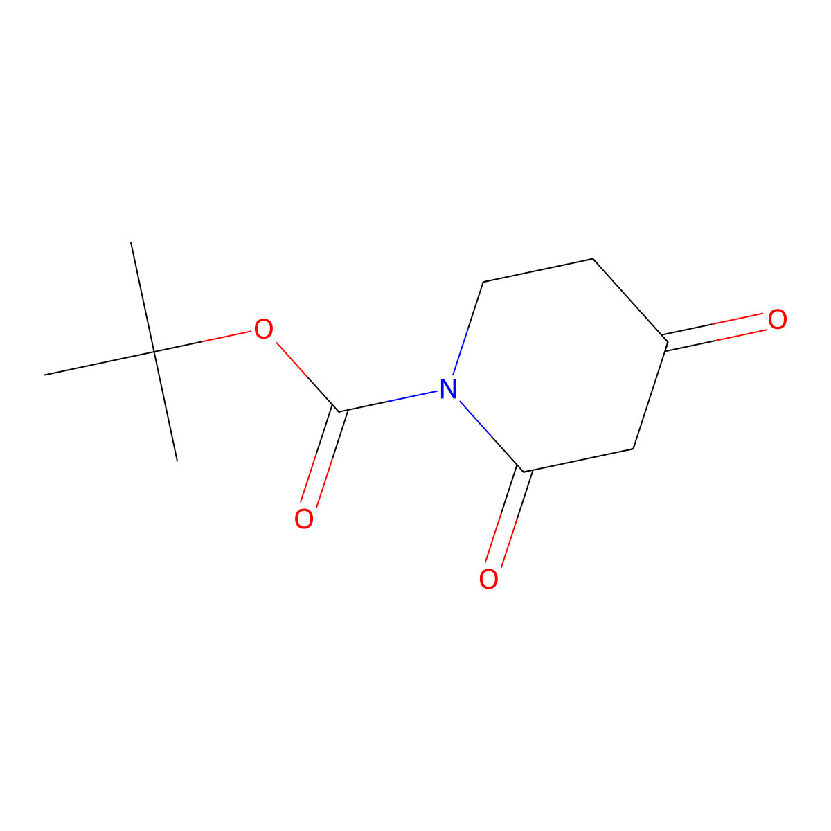 tert-Butyl 2,4-dioxopiperidine-1-carboxylate molecular structure, CAS 845267-78-9