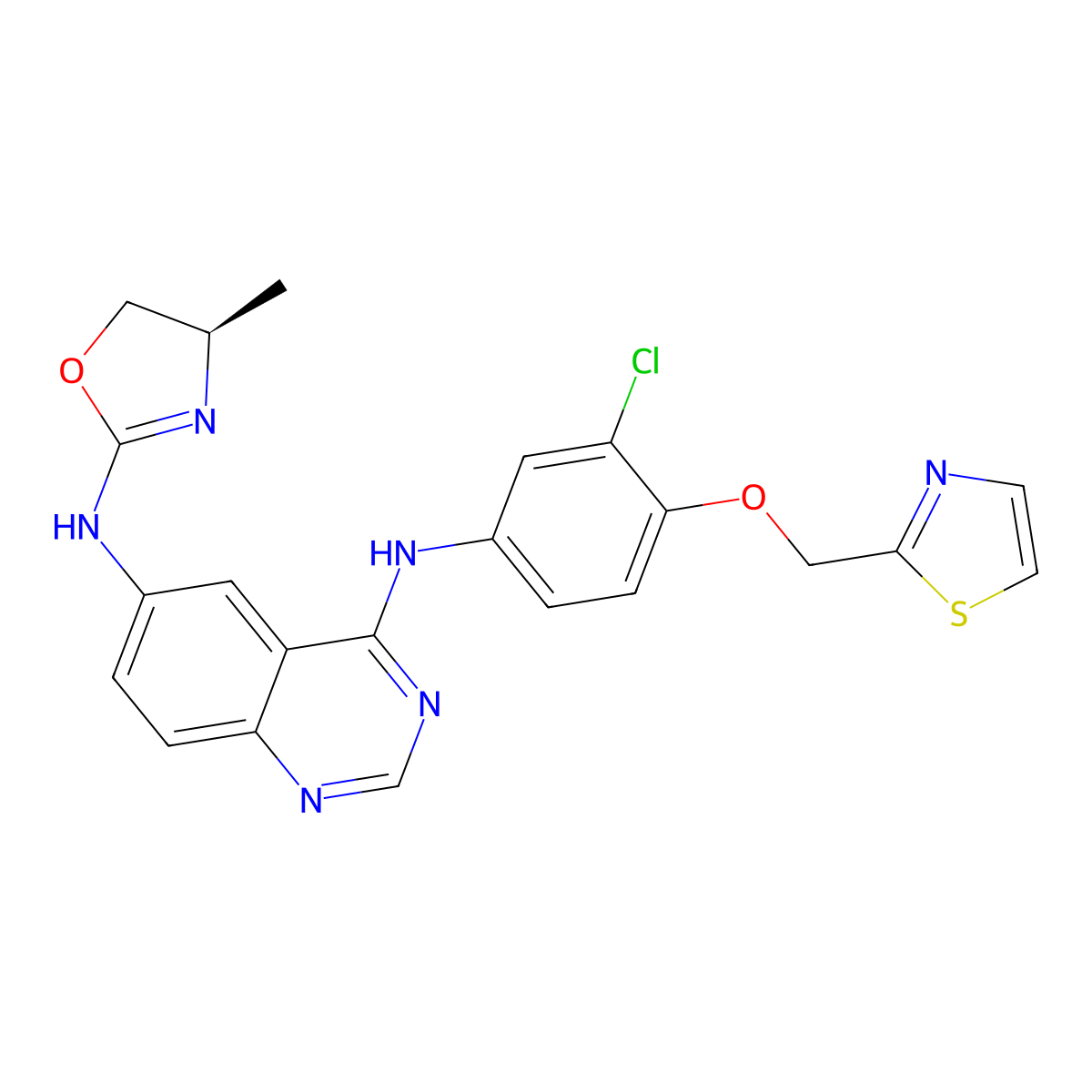Varlitinib molecular structure, CAS 845272-21-1