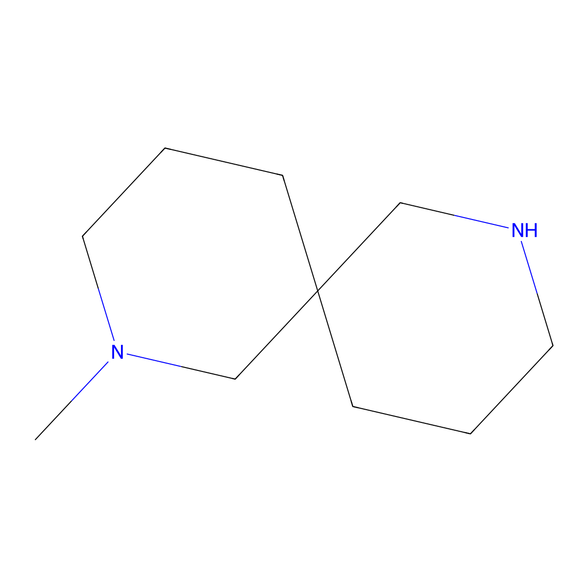 2-Methyl-2,8-diazaspiro[5.5]undecane molecular structure, CAS 845290-58-6