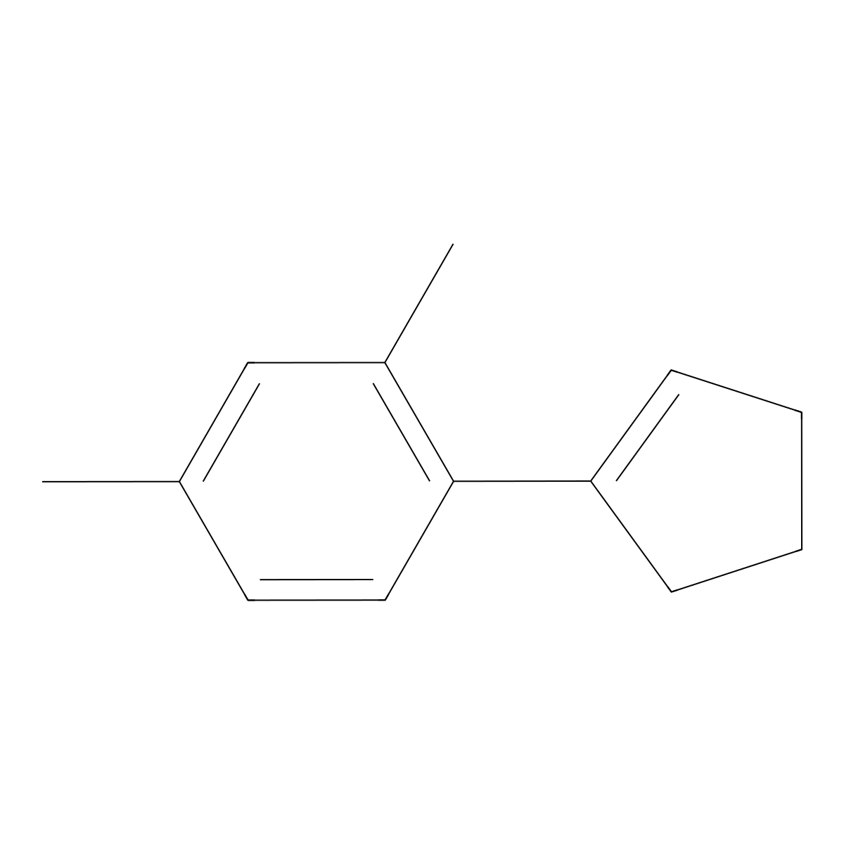 1-(2,4-Dimethyl-phenyl)cyclopentene molecular structure, CAS 845293-49-4