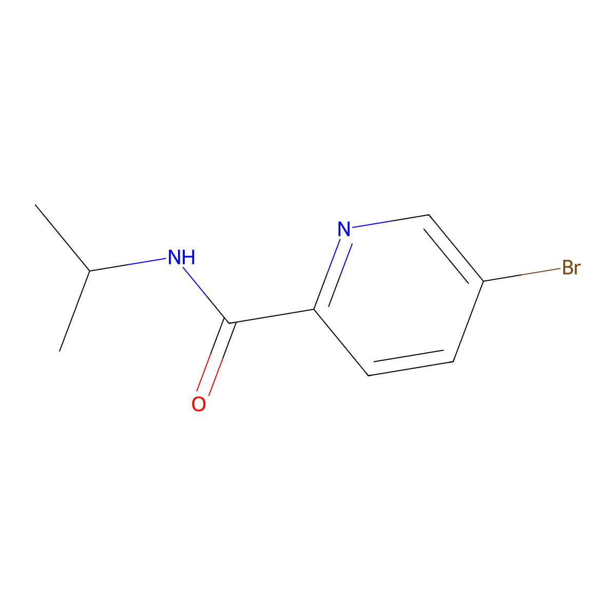 5-Bromo-N-isopropylpicolinamide molecular structure, CAS 845305-90-0