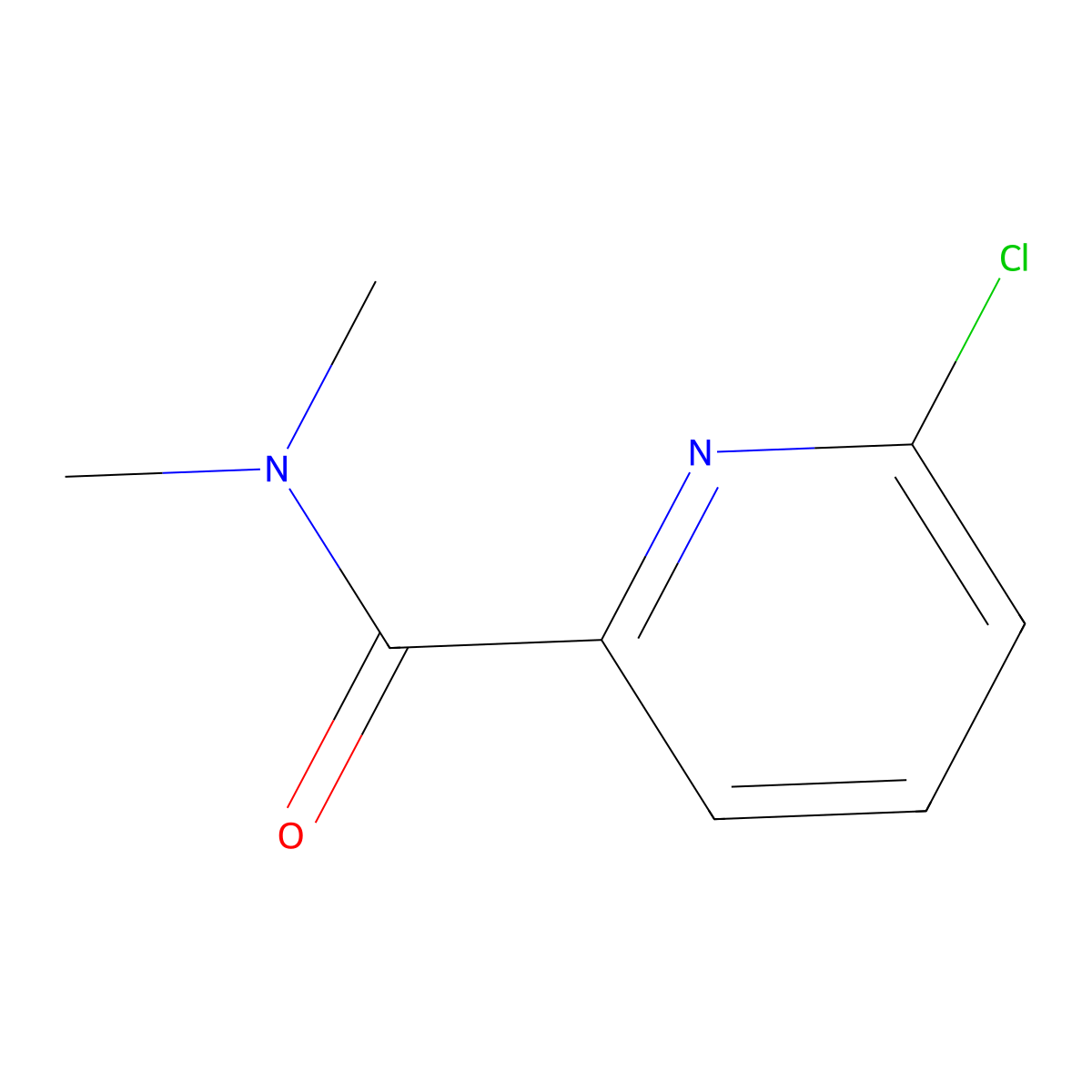 6-Chloro-N,N-dimethyl-2-pyridinecarboxamide molecular structure, CAS 845306-05-0