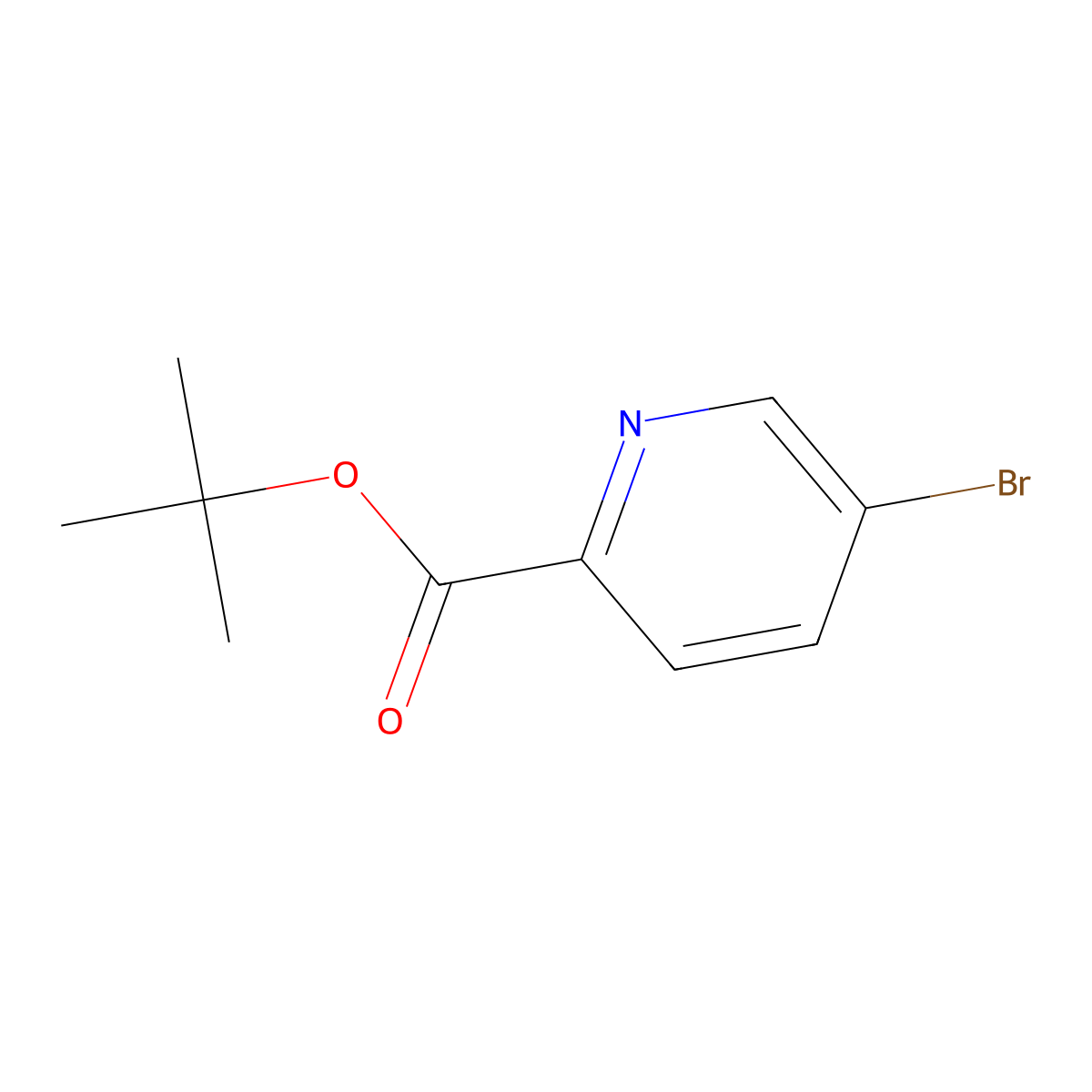 tert-Butyl 5-bromopyridine-2-carboxylate molecular structure, CAS 845306-08-3