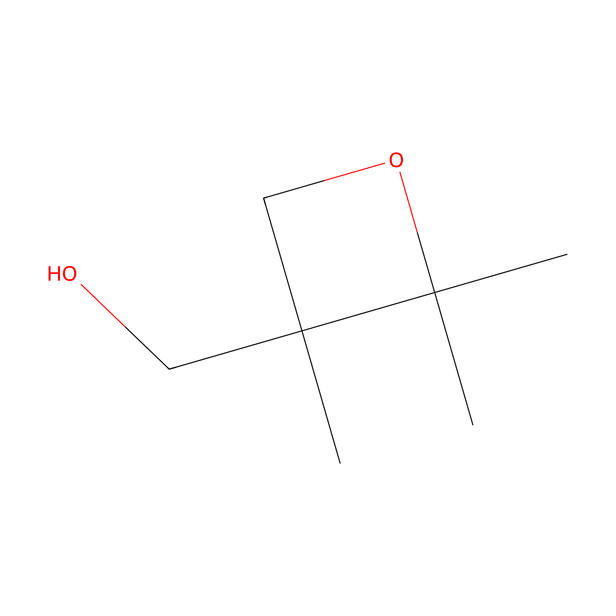 (2,2,3-Trimethyloxetan-3-yl)methanol molecular structure, CAS 845307-18-8
