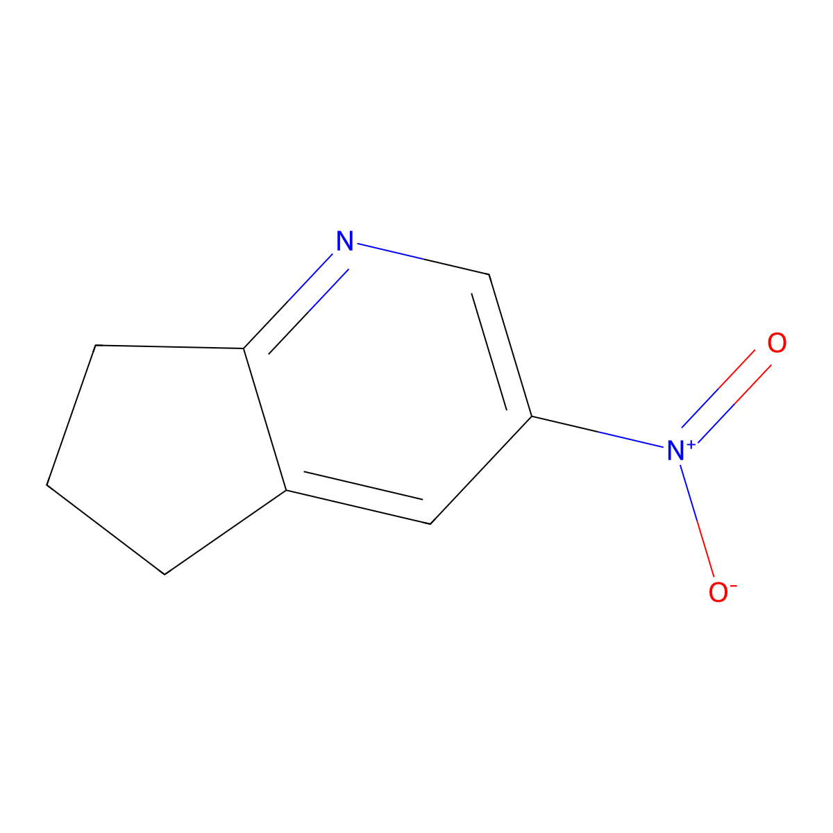 6,7-Dihydro-3-nitro-5H-cyclopenta[b]pyridine molecular structure, CAS 84531-36-2
