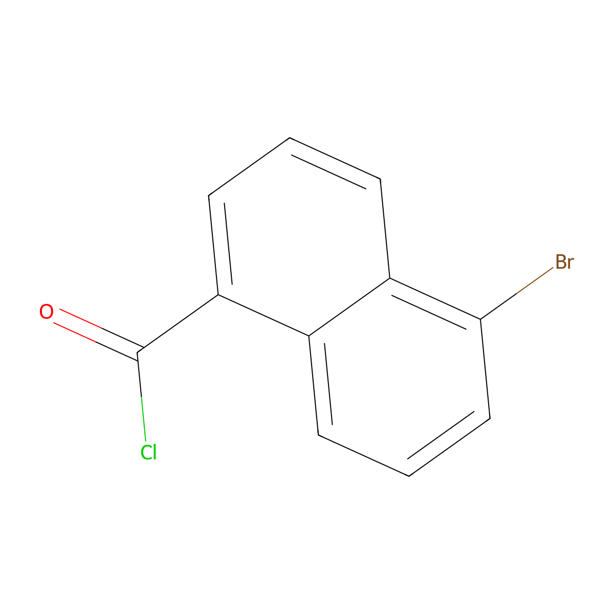 5-Bromonaphthalene-1-carbonyl chloride molecular structure, CAS 84532-82-1