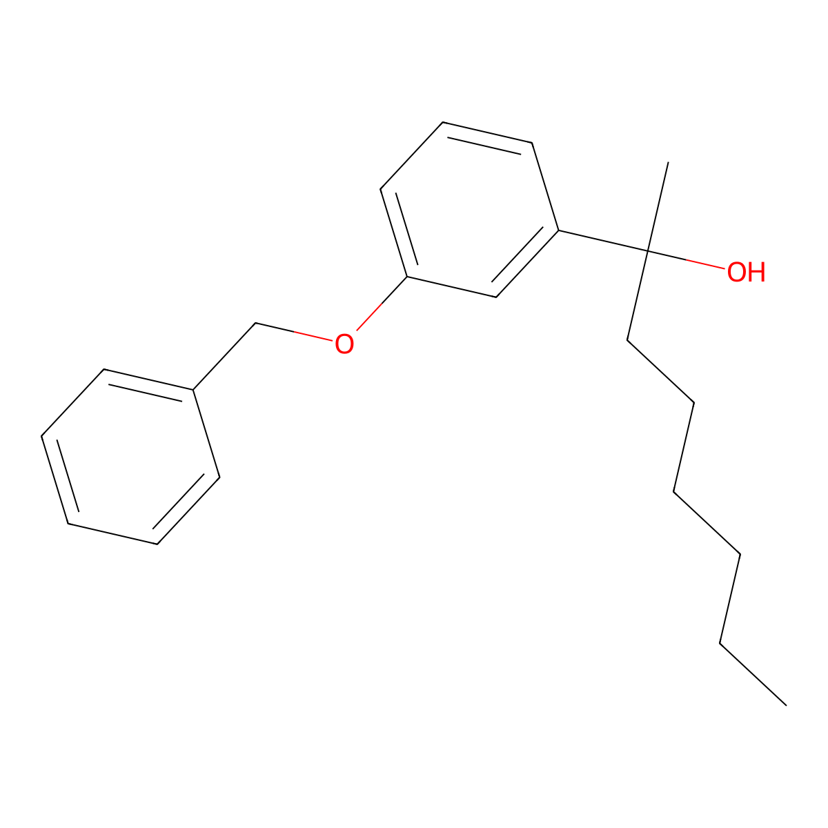 2-(3-Benzyloxyphenyl)octan-2-OL molecular structure, CAS 84533-97-1