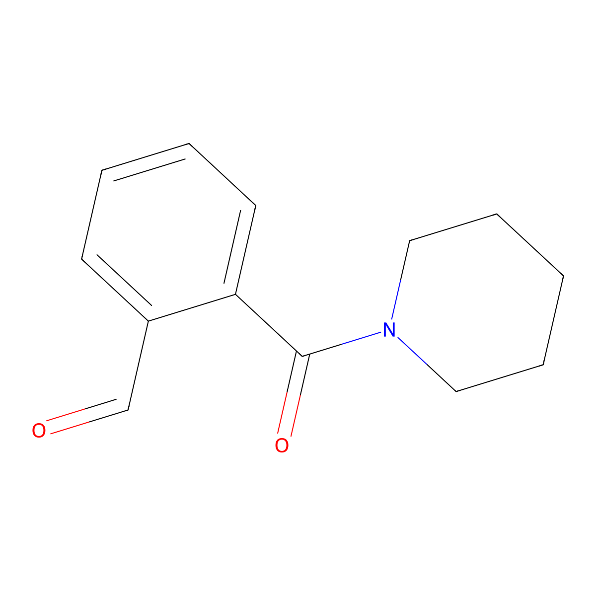 2-(Piperidine-1-carbonyl)benzaldehyde molecular structure, CAS 84538-49-8