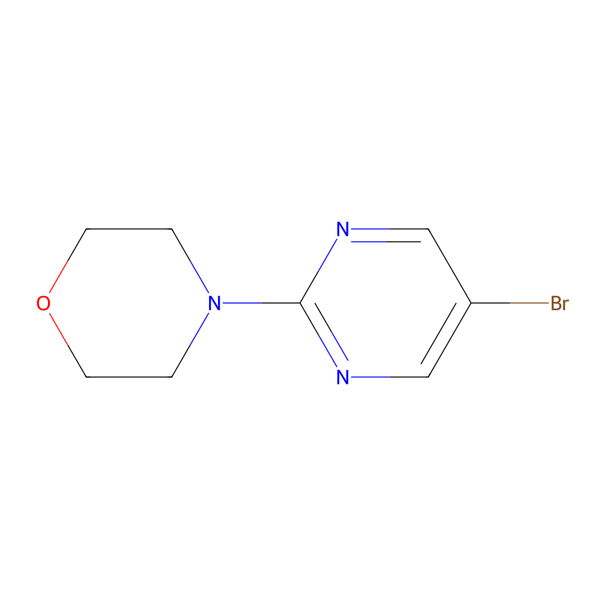 4-(5-Bromopyrimidin-2-yl)morpholine molecular structure, CAS 84539-22-0