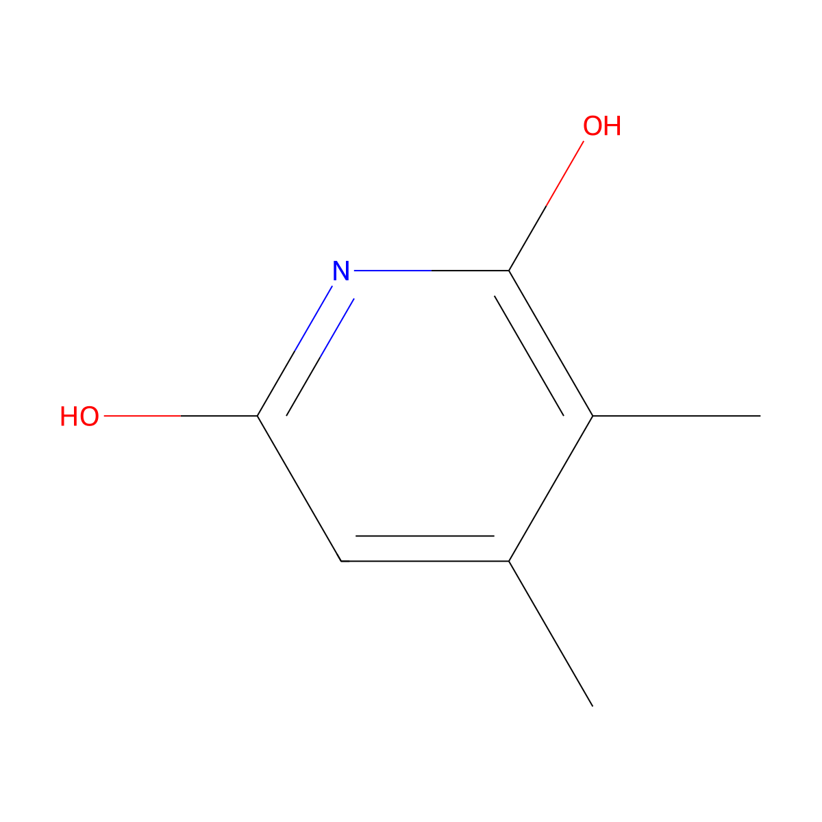 2,6-Dihydroxy-3,4-dimethylpyridine molecular structure, CAS 84540-47-6