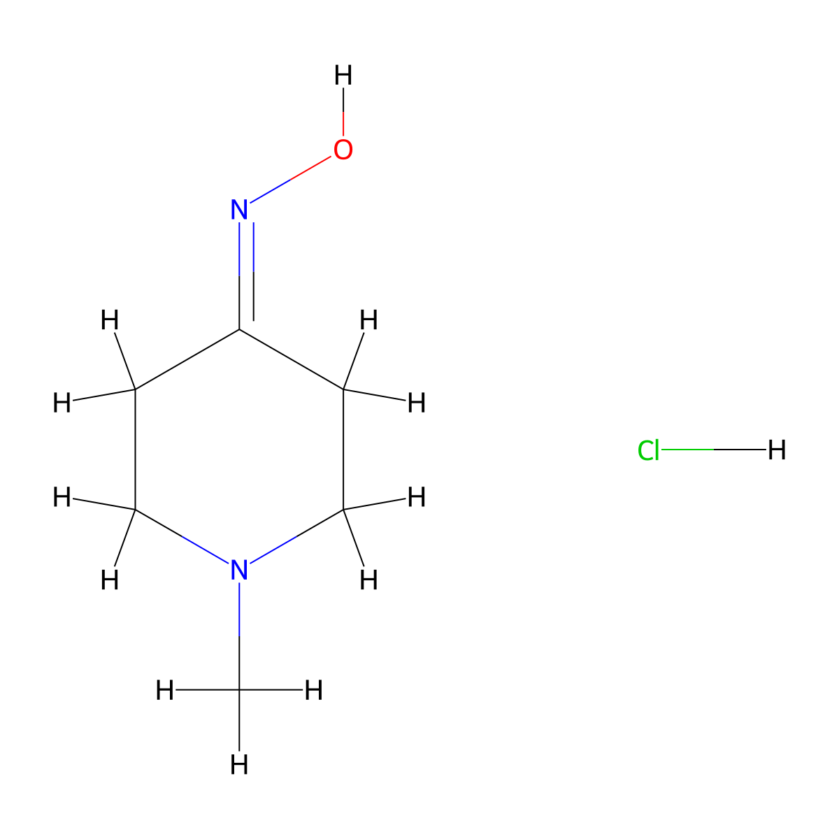1-Methyl-4-piperidone oxime monohydrochloride molecular structure, CAS 84540-61-4