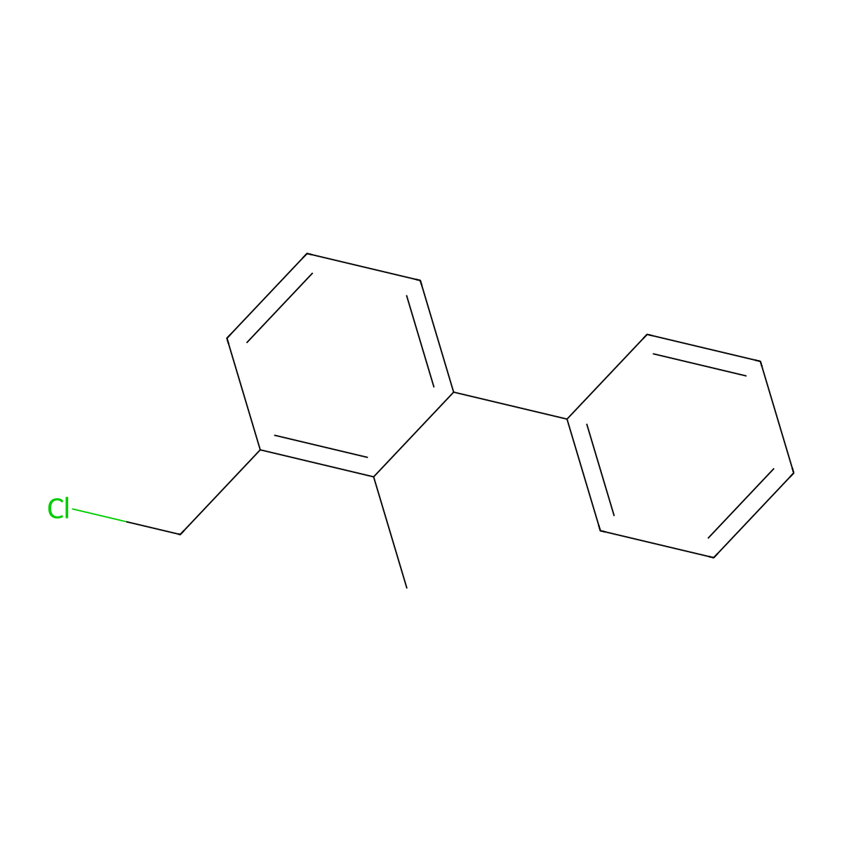 3-(Chloromethyl)-2-methyl-1,1'-biphenyl molecular structure, CAS 84541-46-8