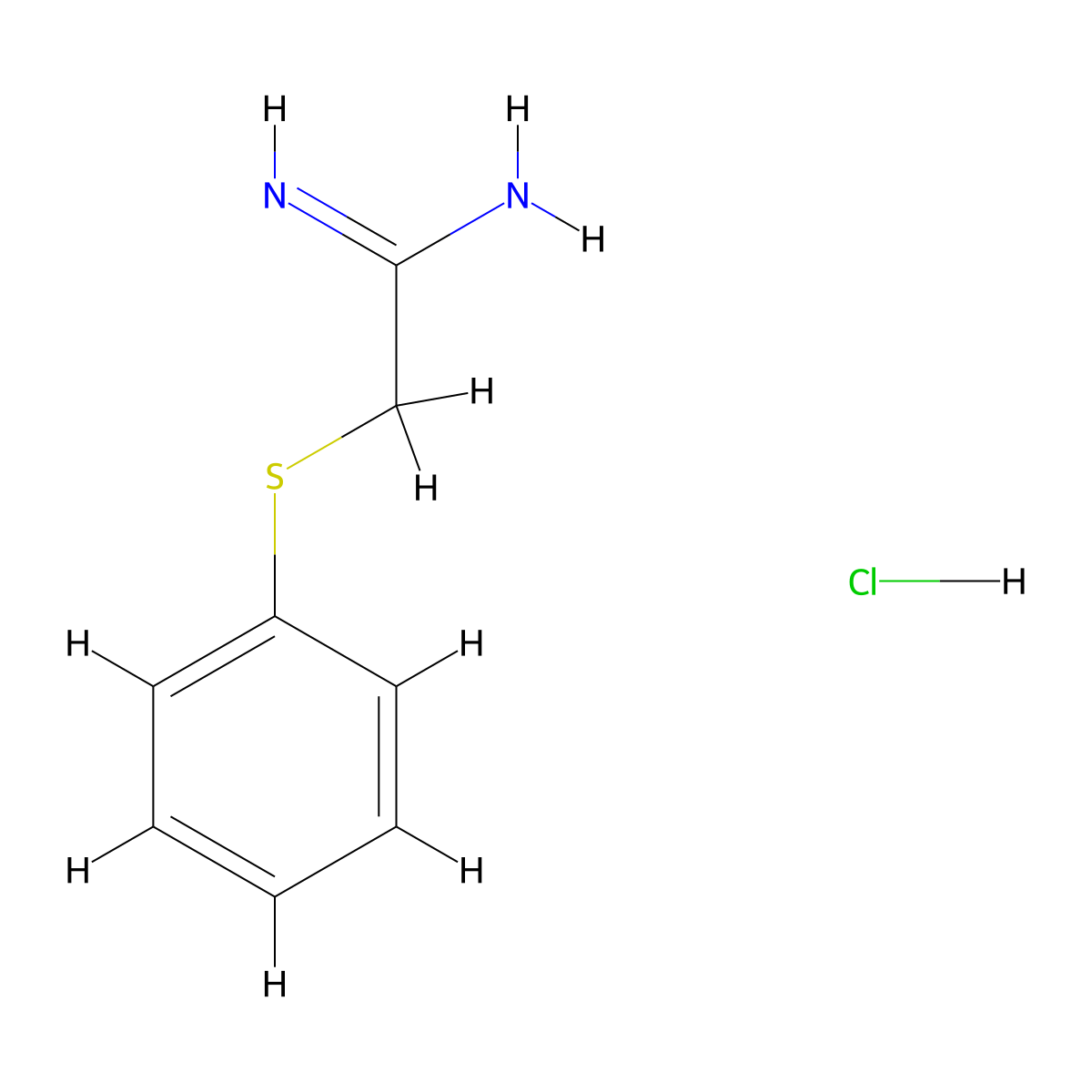 2-(Phenylthio)ethanimidamide hydrochloride molecular structure, CAS 84544-86-5