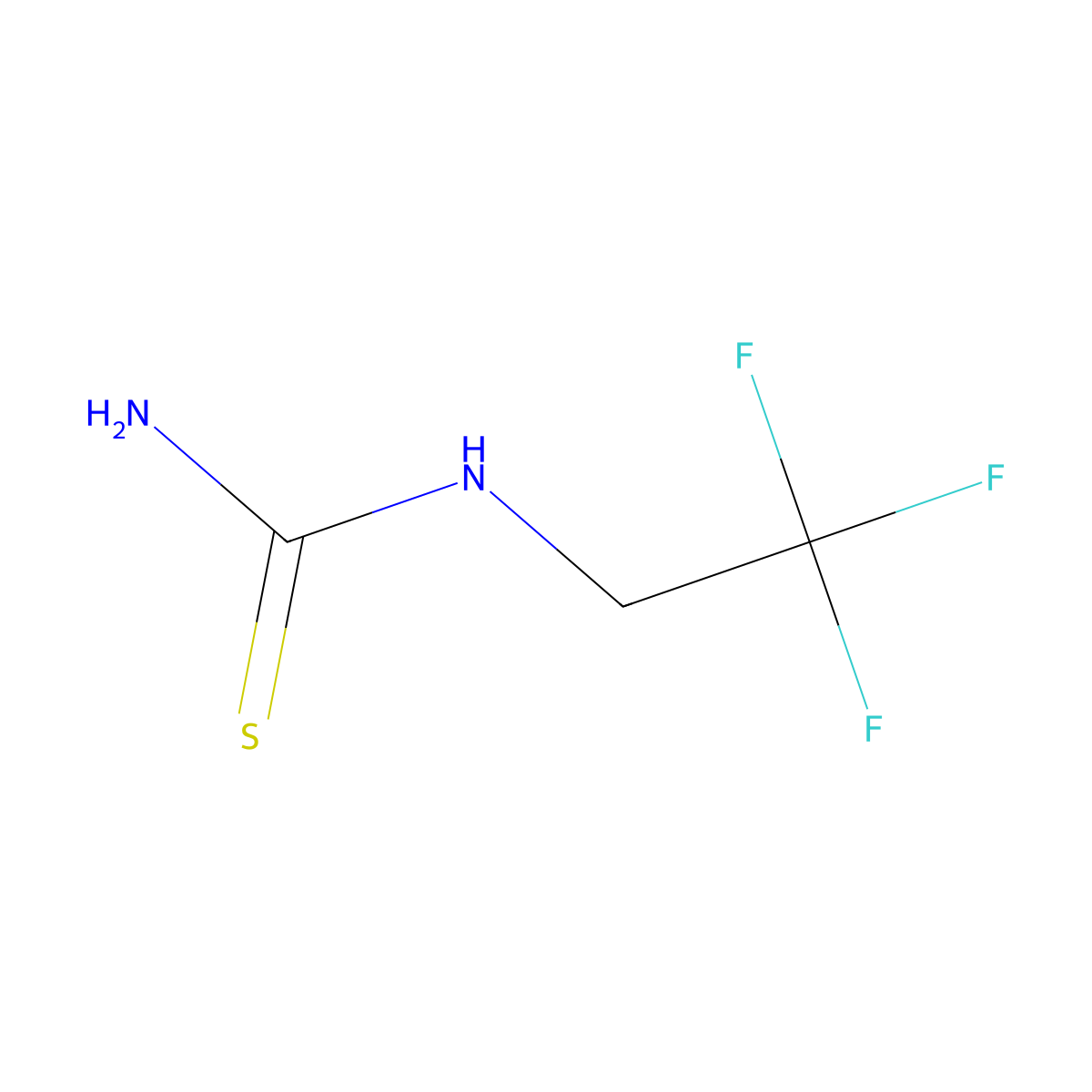 1-(2,2,2-Trifluoroethyl)thiourea molecular structure, CAS 84545-31-3