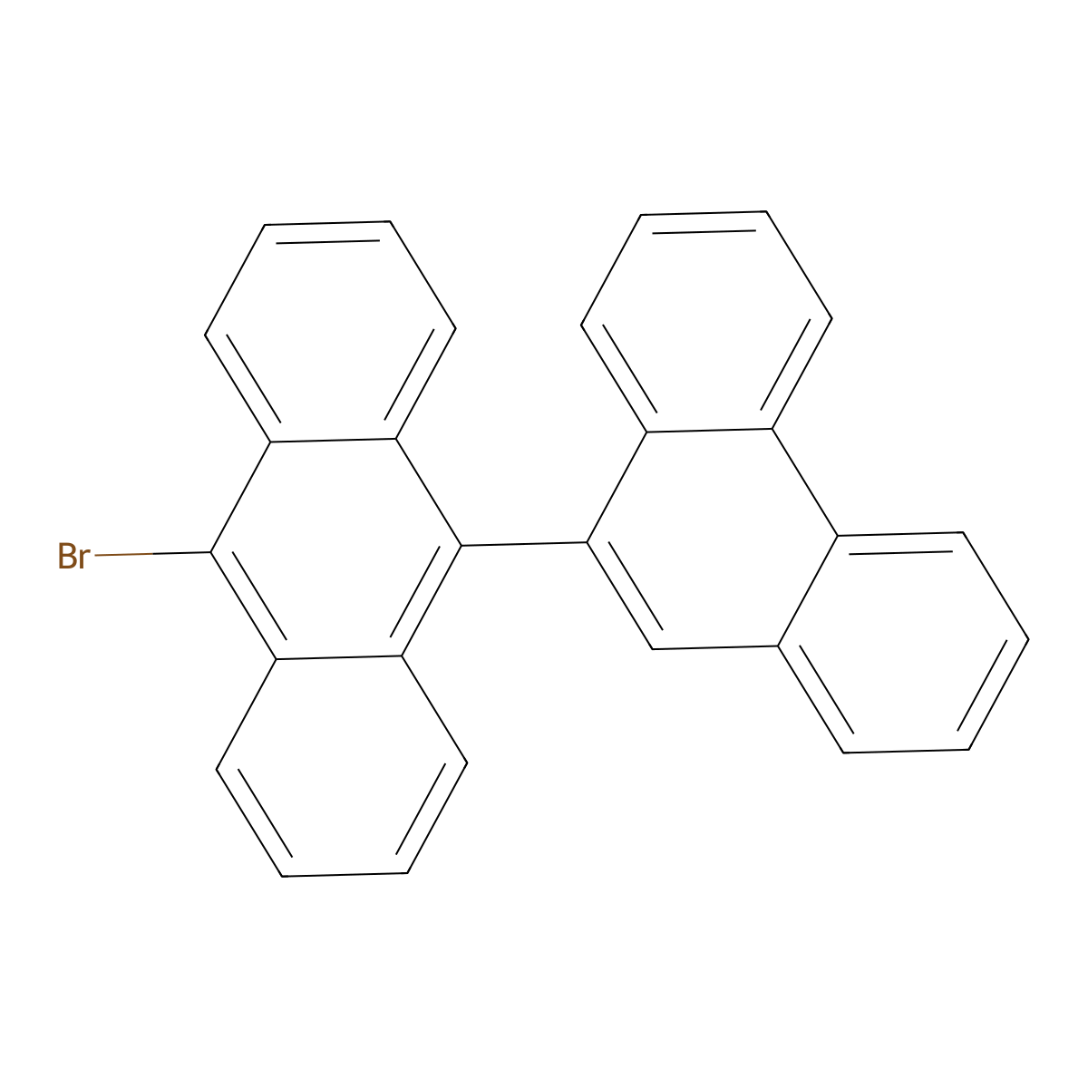 9-Bromo-10-(9-phenanthryl)anthracene molecular structure, CAS 845457-53-6