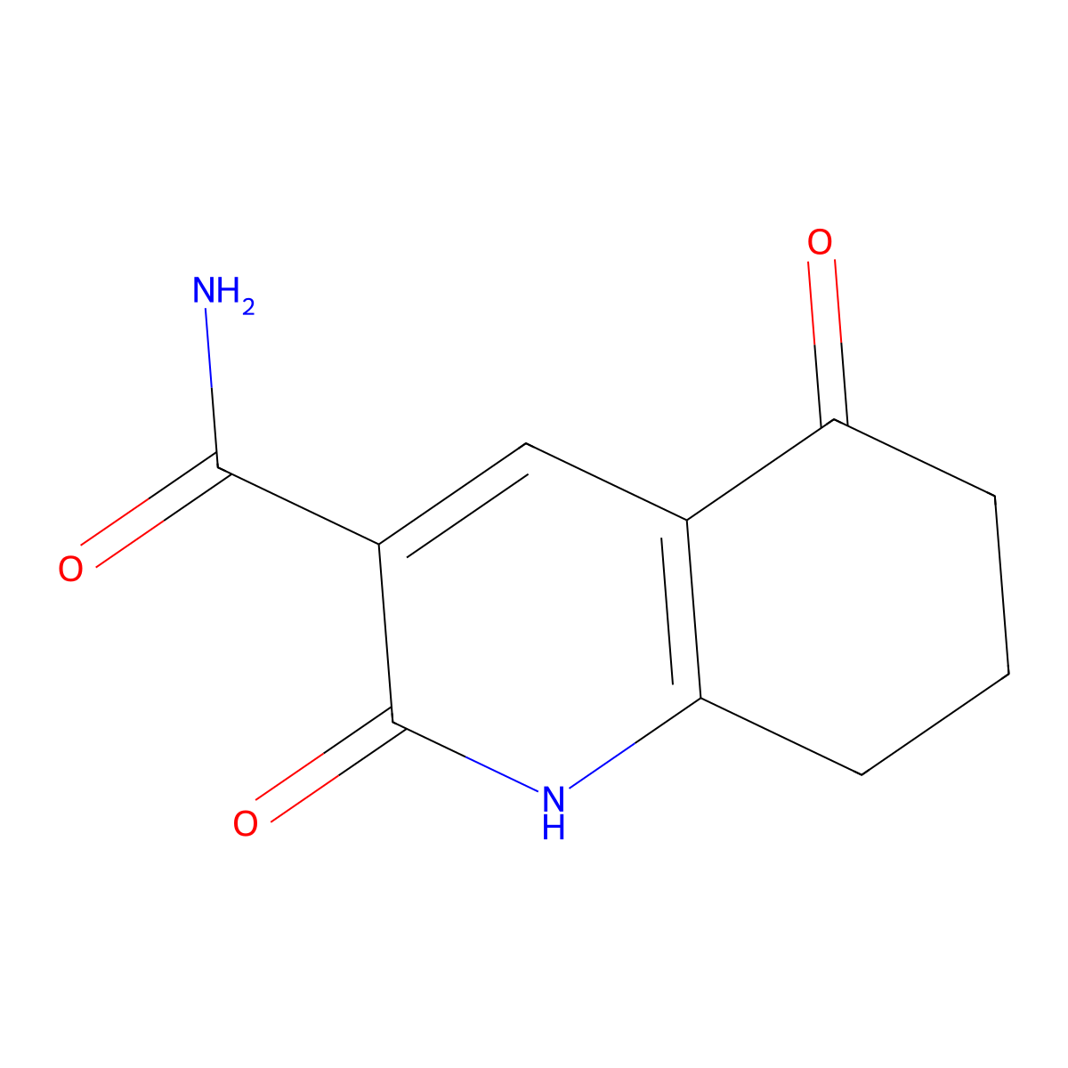 2,5-Dioxo-1,2,5,6,7,8-hexahydroquinoline-3-carboxamide molecular structure, CAS 84548-18-5