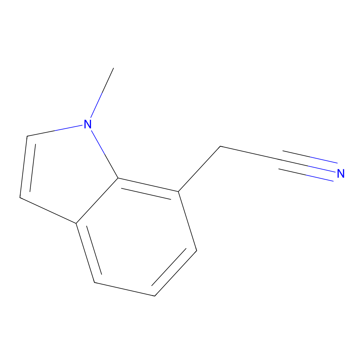 2-(1-Methyl-1H-indol-7-yl)acetonitrile molecular structure, CAS 84548-95-8