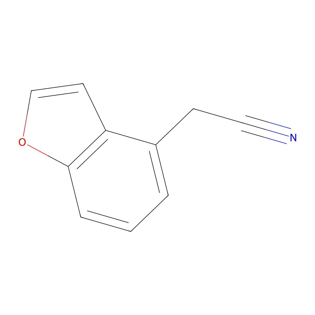 2-(1-Benzofuran-4-YL)acetonitrile molecular structure, CAS 84549-02-0